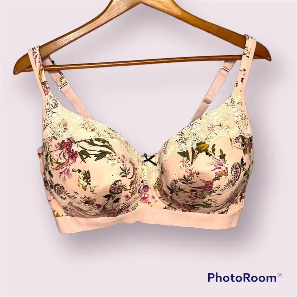 CACIQUE Modern LL Bal Longline Ornate Lace Bra